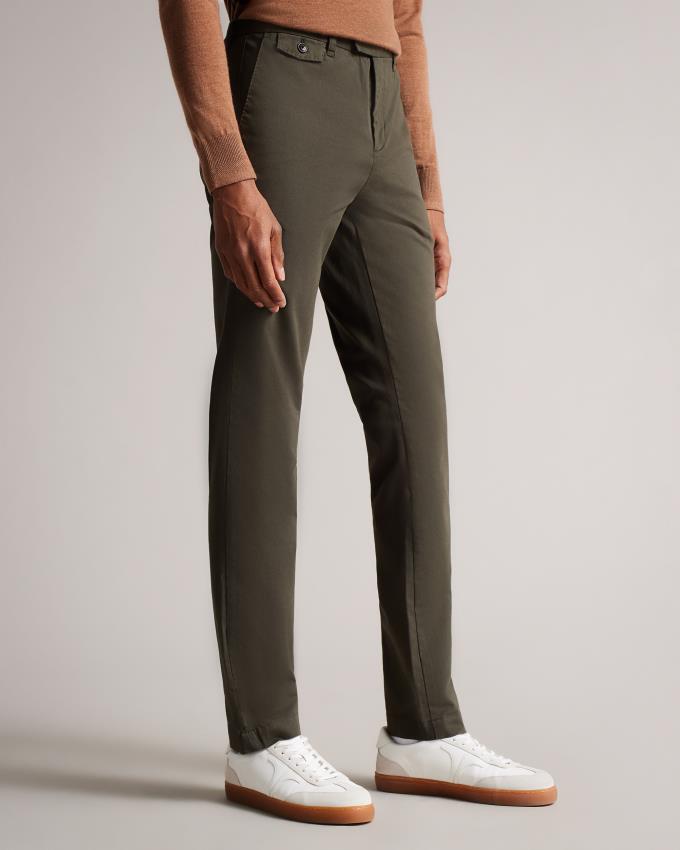 Pantalon Chino Ted Baker Slim Kaki Homme | RXX-74858662